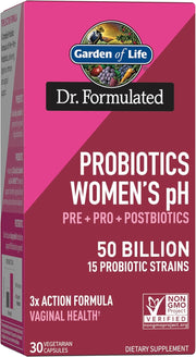 Garden of Life Dr. Formulated Women's Wholebiotic box, 30 capsules.