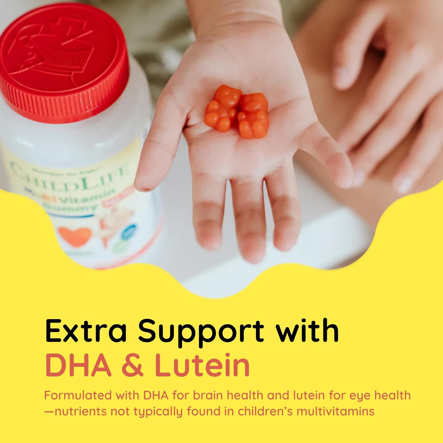 ChildLife Essentials Multivitamin Gummies kids chewable supplement strawberry lemon flavour 90 gummies