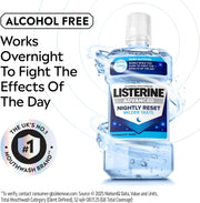 Listerine Advanced Nightly Reset Midnight Mint Mouthwash zero alcohol oral rinse bottle 500ml