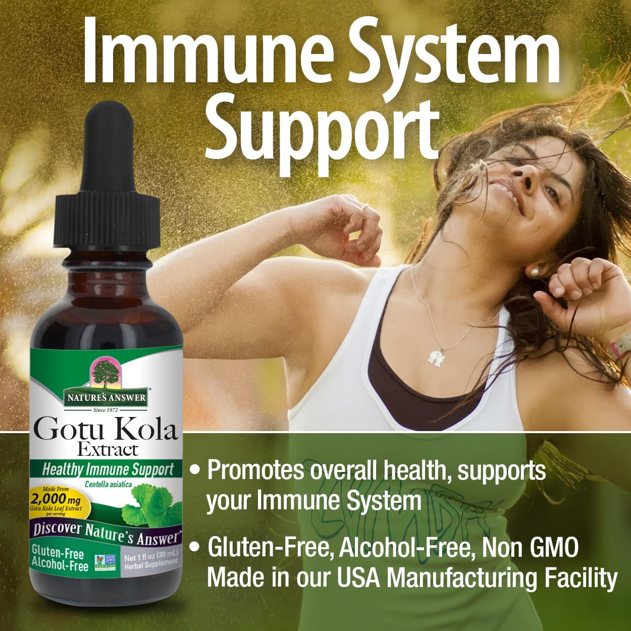 Nature’s Answer Gotu Kola Alcohol-Free Liquid Extract – 30ml