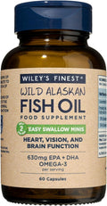 Wiley’s Finest Wild Alaskan Fish Oil Easy Swallow Minis - 60 Capsules