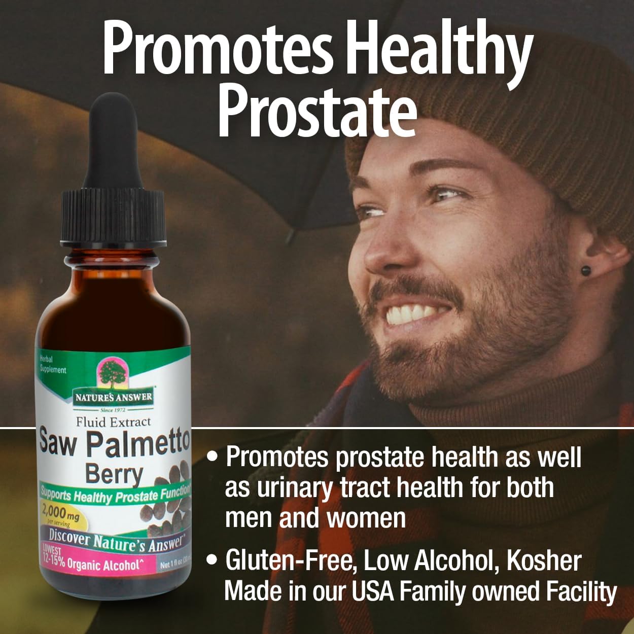 Nature’s Answer Saw Palmetto Berry Low Alcohol Herbal Extract - 30ml