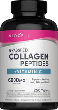 NeoCell Péptidos de Colágeno Alimentado con Pasto Más Vitamina C en Tabletas - 250 unidades