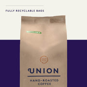 Union Maraba Rwanda Whole Bean Coffee recyclable bag, 200g.