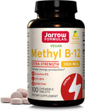 Jarrow Formulas Metil B-12 1000mcg Tabletas Masticables - 100 Unidades