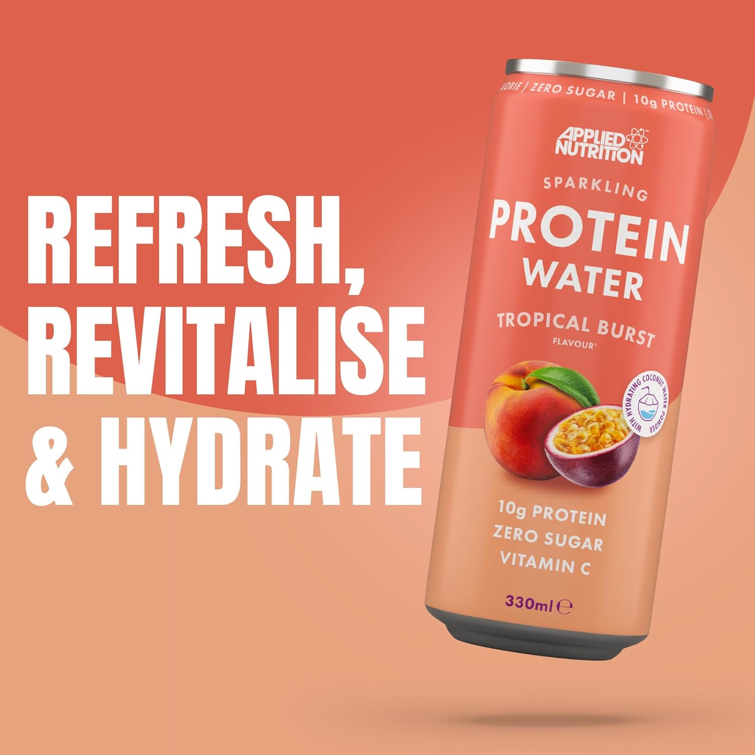 Applied Nutrition Sparkling Protein Water Tropical Burst 330ml