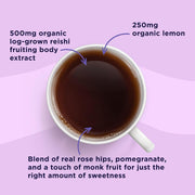 Four Sigmatic Organic Herbal Tea, Lemon Balm & Rose 