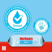Huggies Pure Baby Wipes Maxi Pack 12 x 60 Wipes