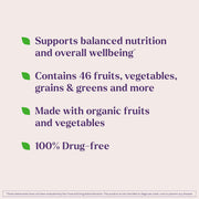 Natrol JuiceFestiv Daily Fruit and Daily Veggie supplement capsules lifestyle image bottles 60 capsules each
