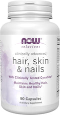 Suplemento NOW Solutions para cabello, piel y uñas - 90 cápsulas