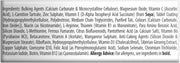 Wellman Original Health & Vitality Multivitamins 30 tablets supplement facts and ingredients panel