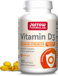 Jarrow Formulas Vitamina D3 5000 UI 125mcg Softgels - 100 Unidades