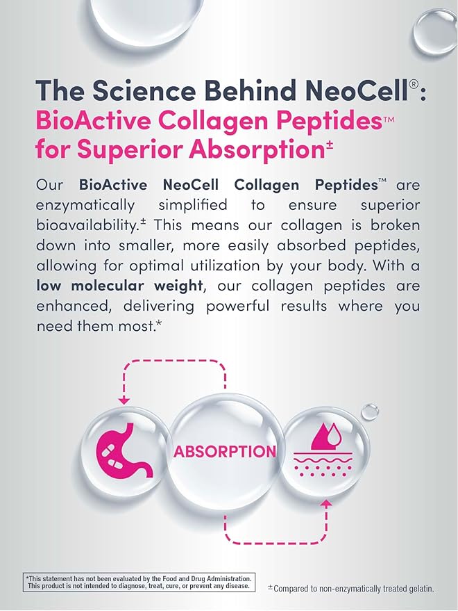 NeoCell Collagen Beauty Builder with Biotin & Hyaluronic Acid - 150 Caplets
