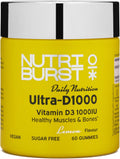 Nutriburst Gominolas Ultra-D1000 Veganas de Vitamina D3 y K2 para Huesos - 60 unidades