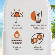 Malibu SPF 50 Sunscreen Lotion Spray, Water Resistant with Shea Butter, 200ml