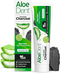 Aloe Dent Activated Charcoal Aloe Vera Gel Toothpaste Fluoride Free 100ml