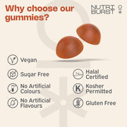 Nutriburst Turmeric Curcumin Gummies with Black Pepper Extract - 60 Count