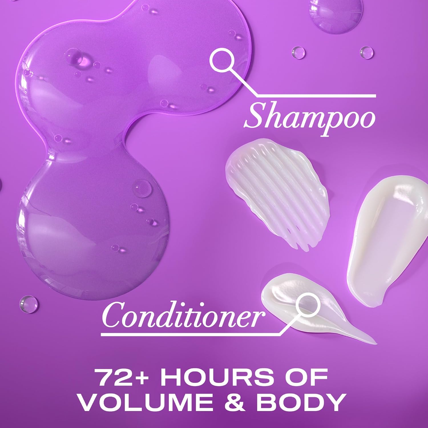 OGX Thick and Full shampoo close-up