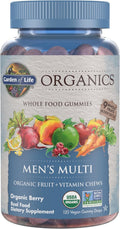 Garden of Life Organics Men's Gummy Vitamins, Berry, 120 Count