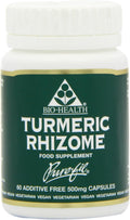 Bio-Health Turmeric Rhizome 500mg Capsules - 60 Count