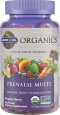 Garden of Life Organics Gominolas Prenatales Multivitamínicas - Veganas Sabor Frutos Rojos - 120 Unidades