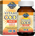 Garden of Life Vitamina D3 5000 UI - Alimento Integral - 60 Cápsulas Veganas