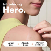 Hero Mighty Patch Surface - Extra Large Hydrocolloid Acne Patches - 10 Count
