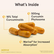 Lifestyle Image: Jarrow Formulas Curcumin Phytosome 500mg veggie capsules daily use wellness supplement