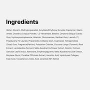 Medicube Kojic Acid Turmeric Brightening Gel Mask, individual sachet packaging, fragrance not specified, 4 masks x 28g, ingredients information