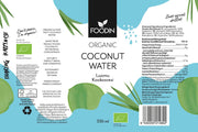 Foodin Organic Coconut Water coconut drink carton 330ml ingredients & barcode