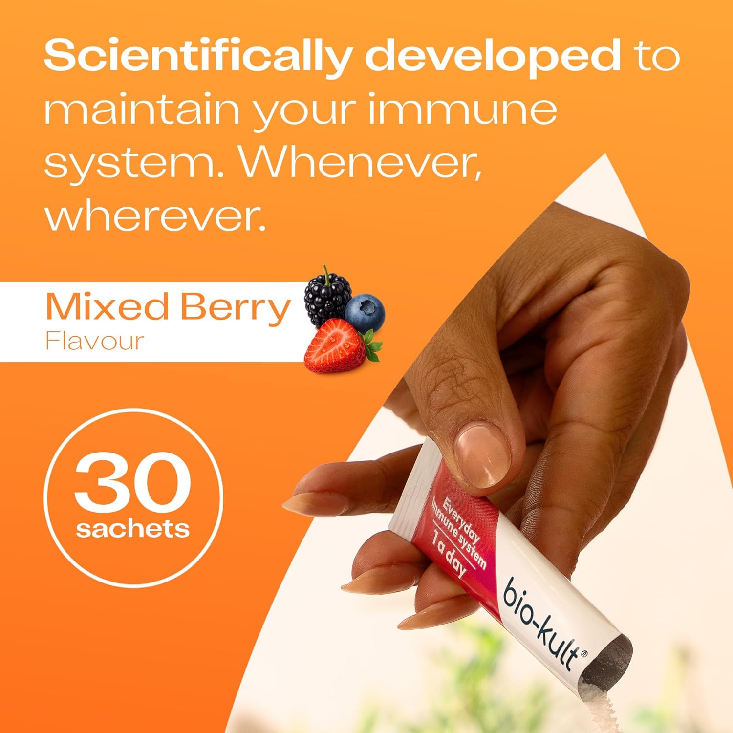 Bio-Kult powder sticks with vitamins C D and live cultures