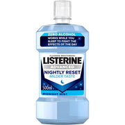 Listerine Advanced Nightly Reset Midnight Mint Mouthwash zero alcohol oral rinse bottle 500ml