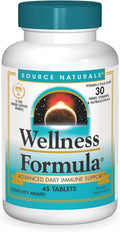 Source Naturals Wellness Formula Immune Support Tablets 45 Count