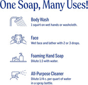 Dr. Bronner's Cherry Blossom 18-in-1 Pure-Castile Liquid Soap 240ml how to use
