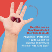 Garden of Life kids strawberry probiotic gummies chewable supplement bottle 60 gummies
