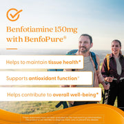 Doctor's Best Benfotiamine, bottle packaging, no flavour, 300mg, 60 veggie capsules, daily dietary supplement use