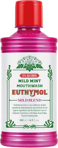 Enjuague bucal Euthymol menta suave sin flúor ni alcohol – 500ml