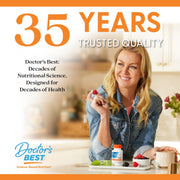 Doctor's Best Trans-Resveratrol, bottle packaging, unflavoured, 200mg, 60 veggie capsules, daily dietary supplement use