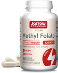 Jarrow Formulas Metilfolato 400mcg Cápsulas Vegetales - 60 unidades
