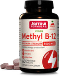 Jarrow Formulas Metil B-12 5000mcg Tabletas Masticables