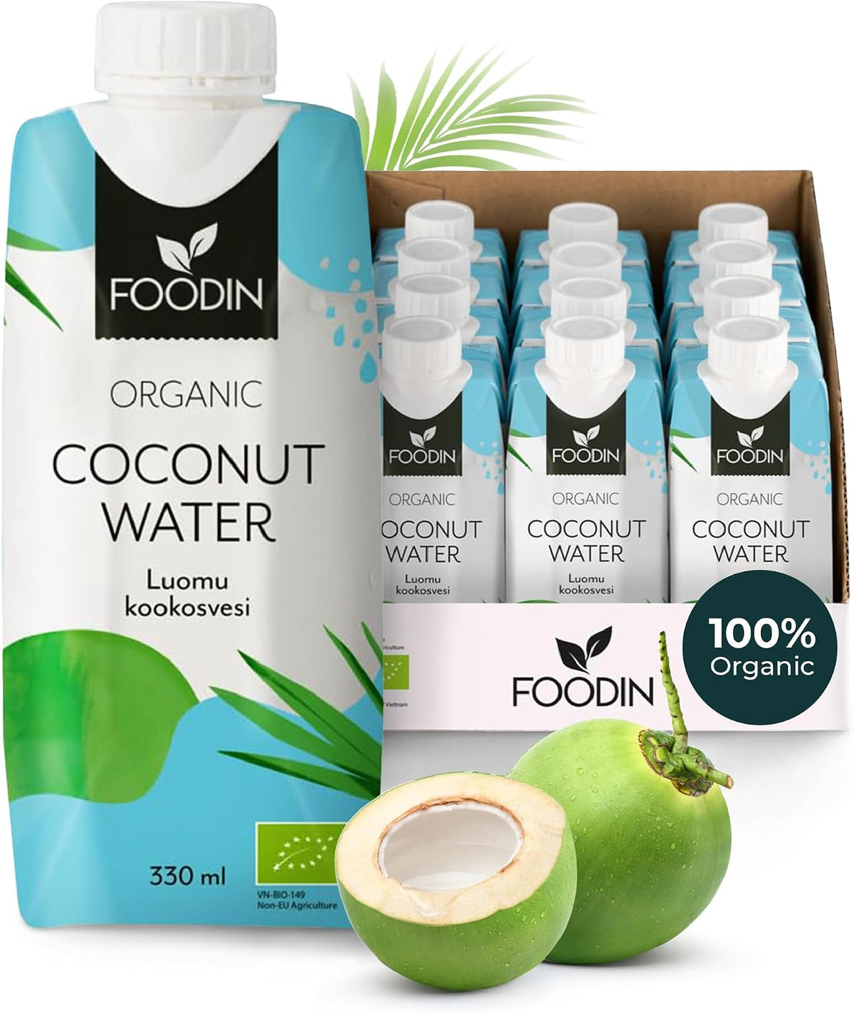 Foodin Organic Coconut Water 330ml