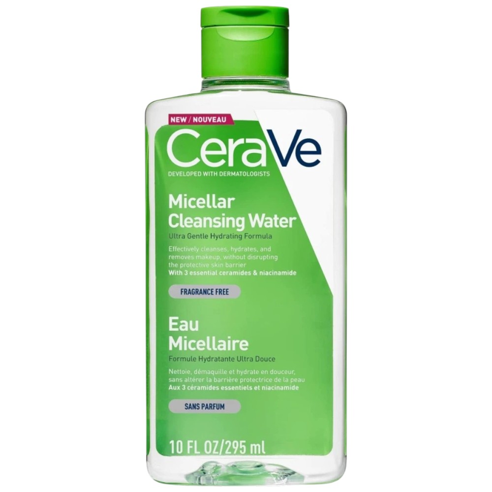 CeraVe Micellar Cleansing Water facial cleanser bottle 295ml