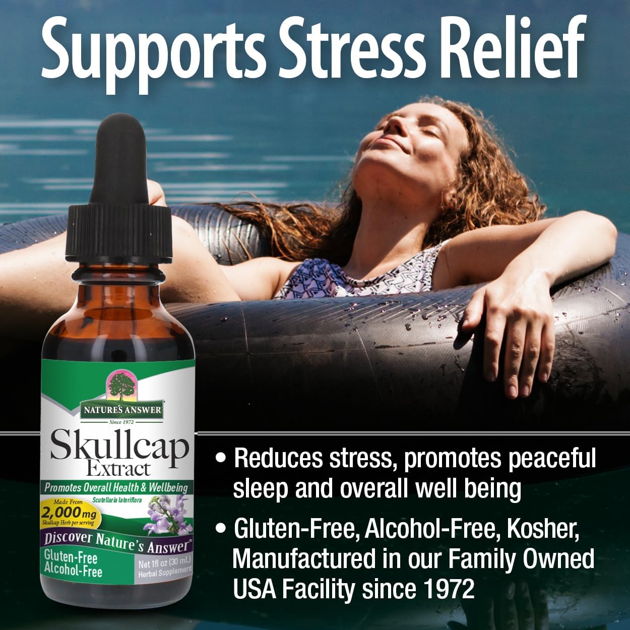 Nature's Answer Alcohol-Free Skullcap Herb Extract - 30ml