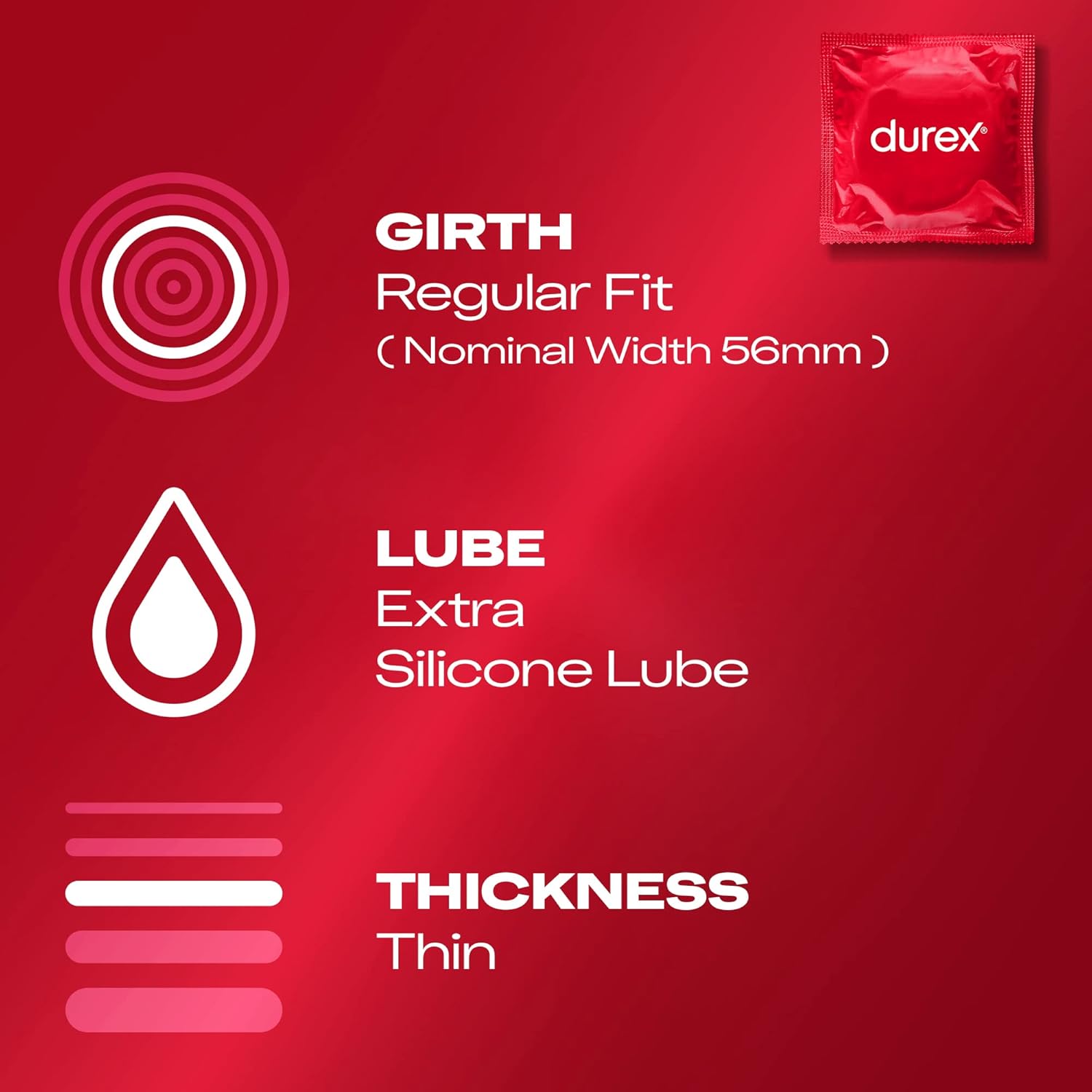 Durex Surprise Me Variety Pack Condoms 40 Count Features Regular Fit Extra Silicone Lube Thin Thickness