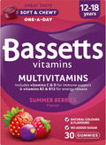 Gomitas multivitamínicas Bassetts sabor frutos del verano 12-18 años 30 unidades