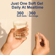 How to Use: Carlson Vitamin D3 softgel capsules daily use with meal 360 count