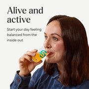 Symprove Liquid Probiotic Original Flavour 500ml probiotic drink lifestyle woman drinking
