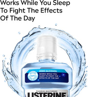 Listerine Advanced Nightly Reset Midnight Mint Mouthwash zero alcohol oral rinse bottle 500ml oral care use