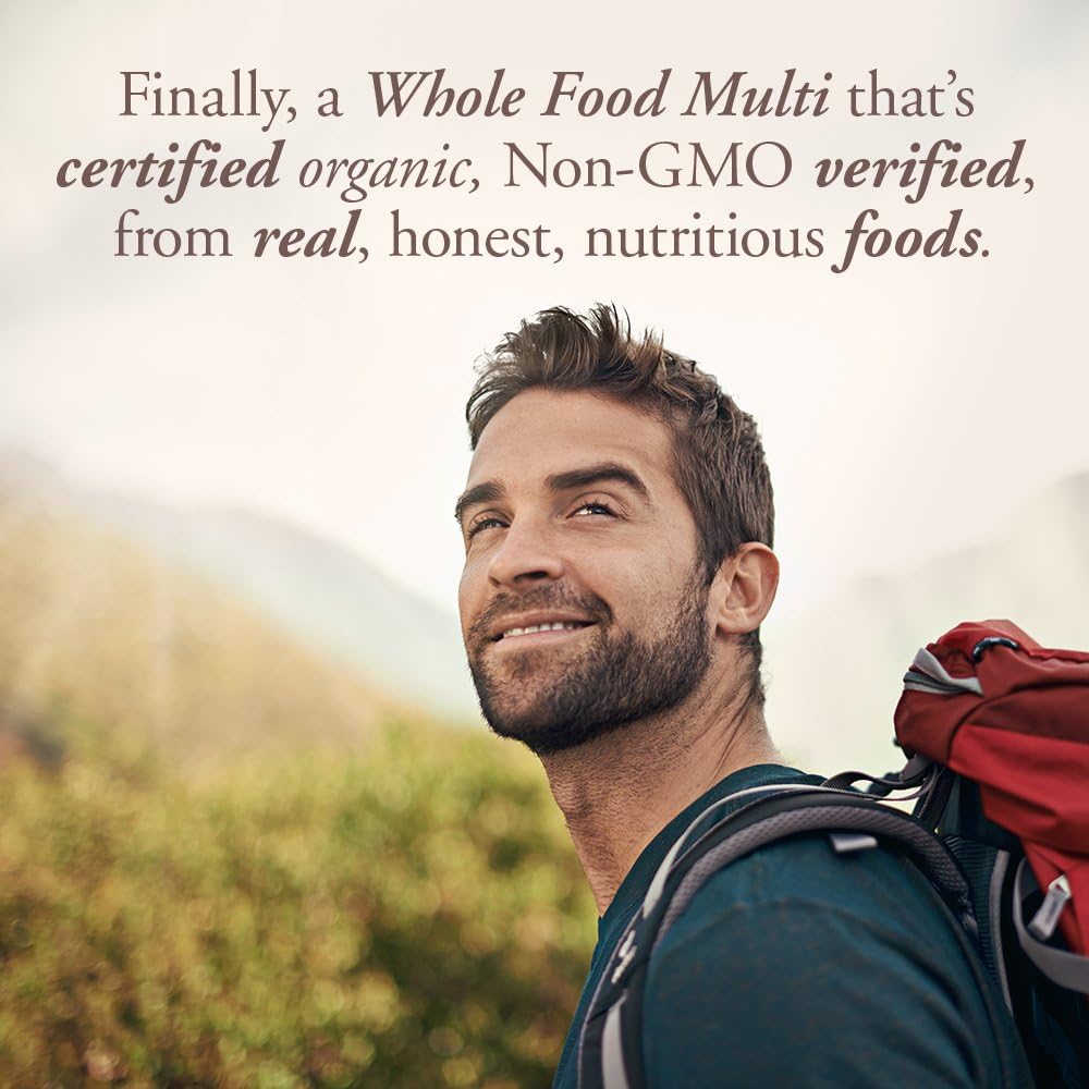 Garden of Life Organics Once Daily Whole Food Multivitamin Vegan Tablet for Men