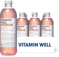 Bebida Vitaminada Vitamin Well Hydrate Ruibarbo y Fresa – 12 x 500ml